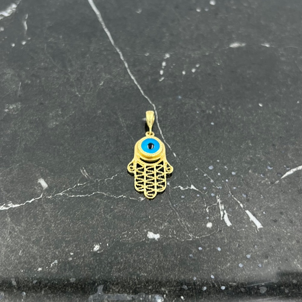 Evil eye hamza 10k gold